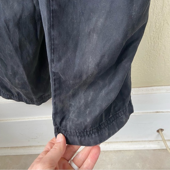 Abercrombie & Fitch black short sleeve v-neck jumpsuit in size L boho grunge - Picture 6 of 7